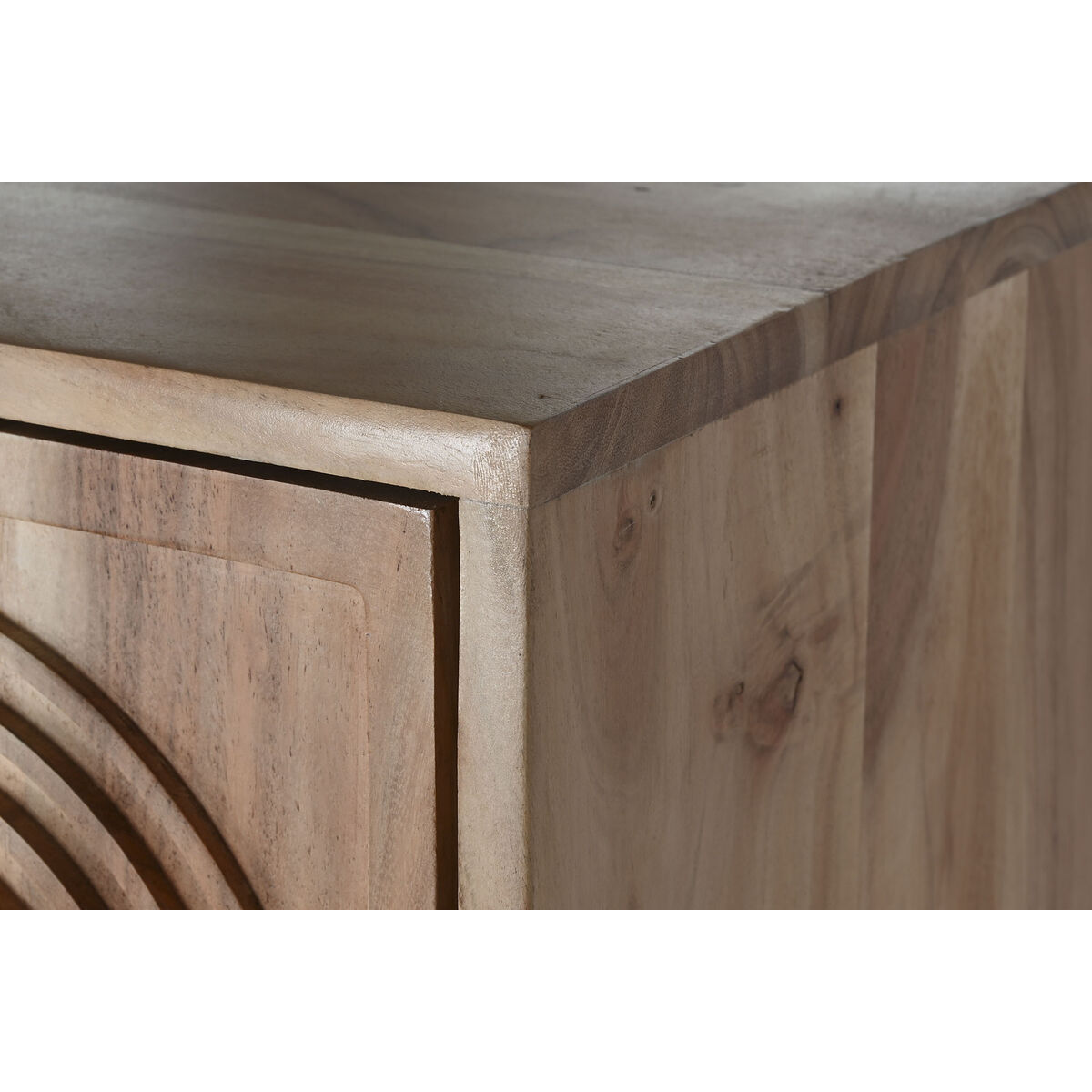 Anrichte Home ESPRIT Braun Metall Akazienholz 90 x 40 x 161 cm